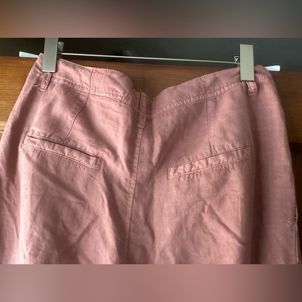 Free People Wide-Leg Chinos in Dusty Rose - Picture 7 of 8